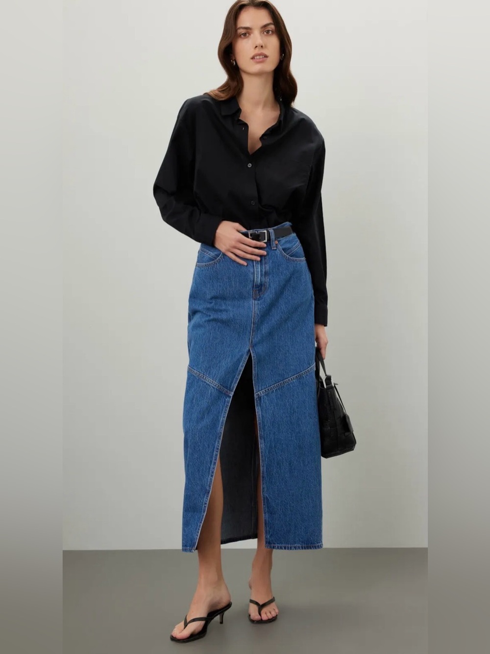 Madewell Demin Midrise Maxi Skirt